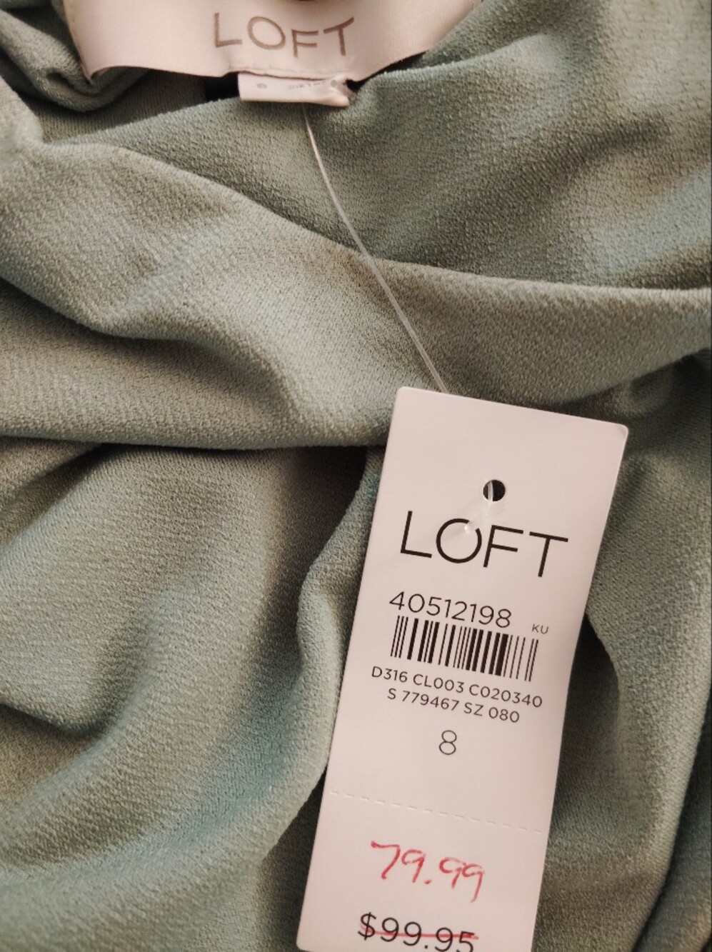 Ann Taylor Loft Green Cowl Neck Ruched Maxi Dress NWT - Picture 6 of 6